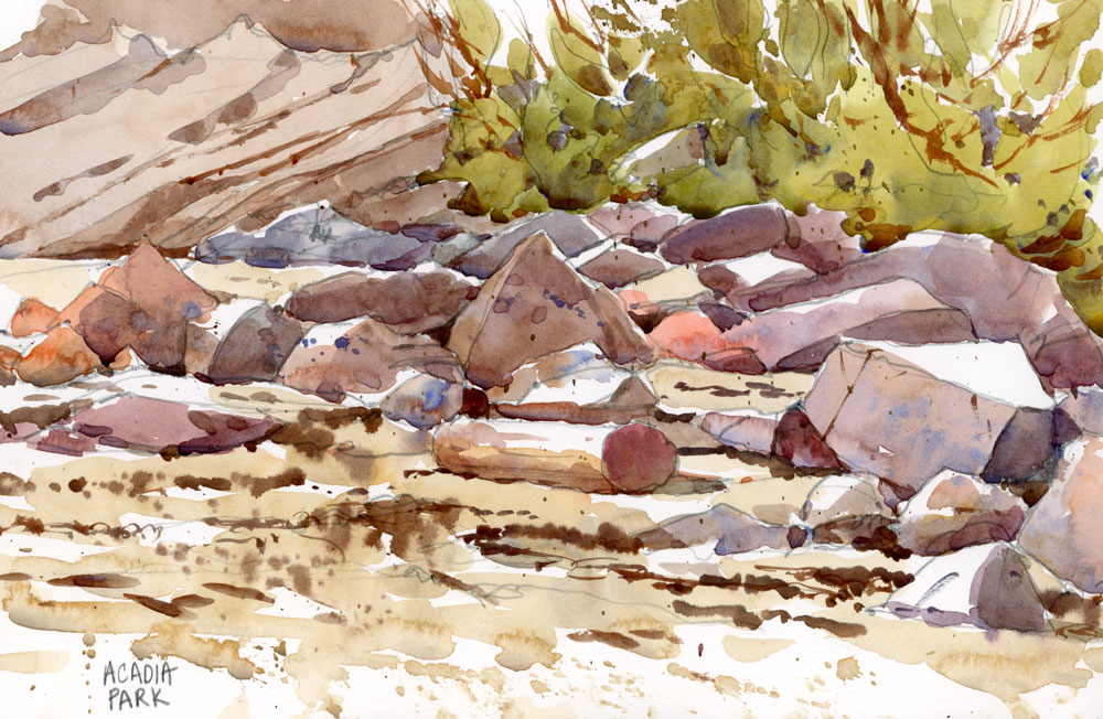 Down East Vistas: Sketching the Coastal Beauty of Bar Harbor in Watercolor - I - Image 7