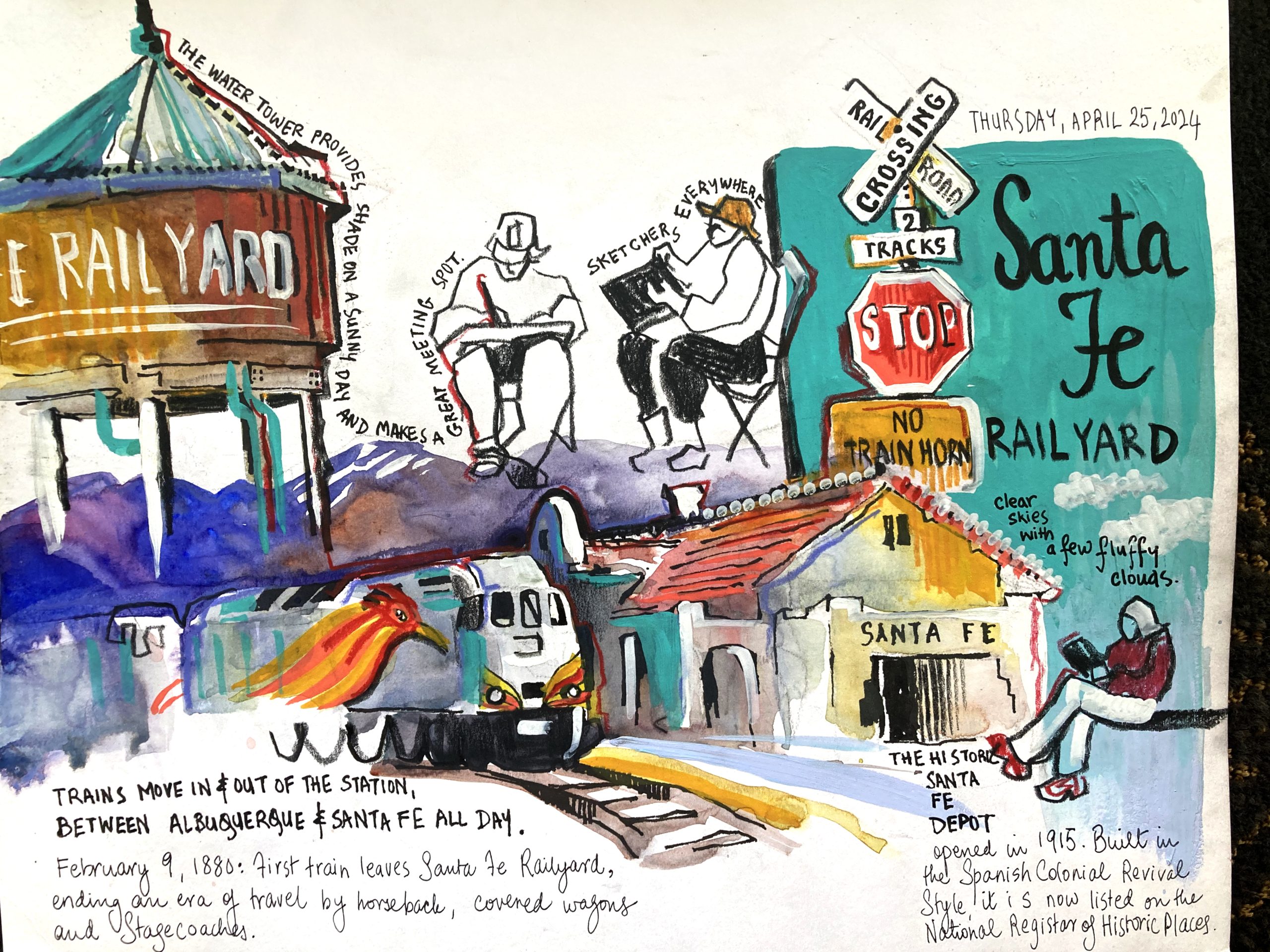 Capturing the Colors of Santa Fe: A Mixed Media Workshop Inspired by Santa Fe and Georgia O'Keeffe - Image 9