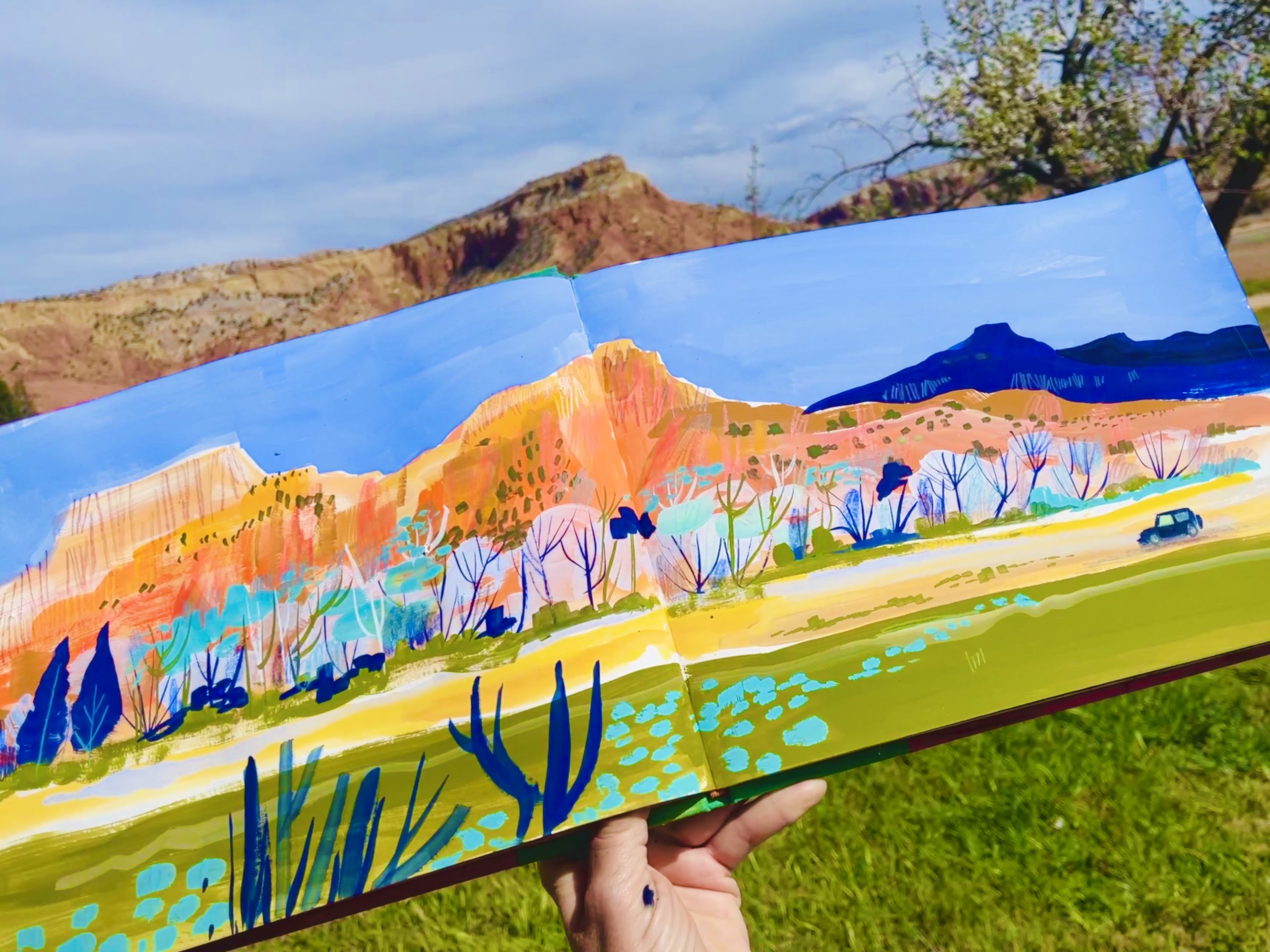 Capturing the Colors of Santa Fe: A Mixed Media Workshop Inspired by Santa Fe and Georgia O'Keeffe - Image 5