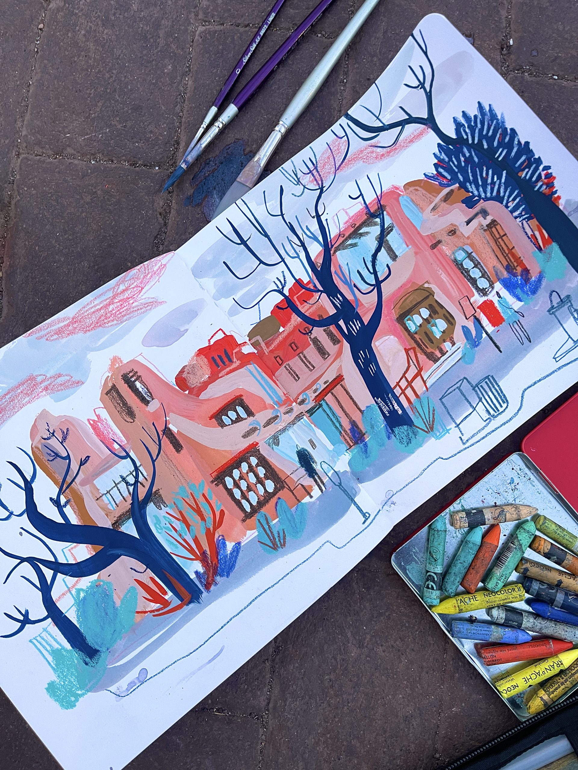 Capturing the Colors of Santa Fe: A Mixed Media Workshop Inspired by Santa Fe and Georgia O'Keeffe - Image 7