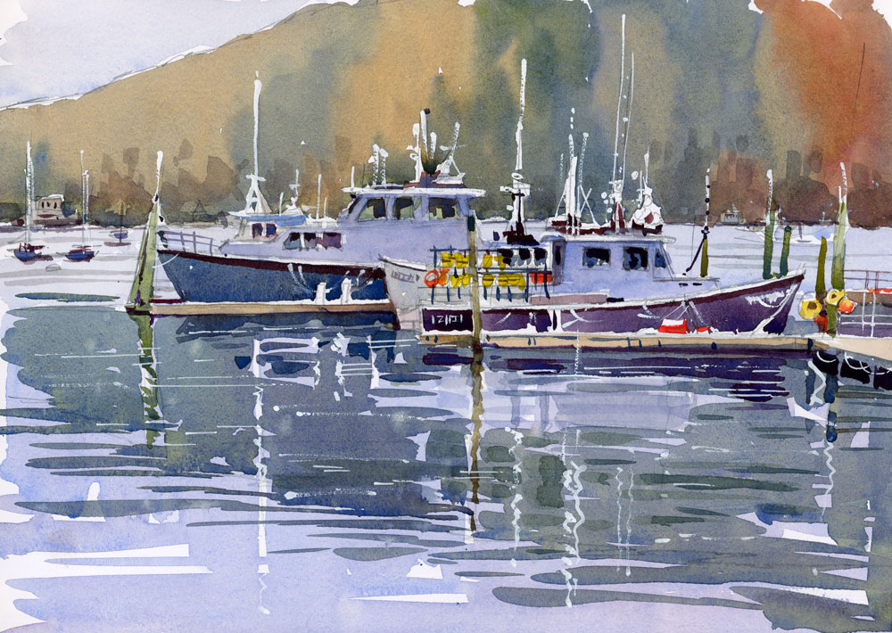 Down East Vistas: Sketching the Coastal Beauty of Bar Harbor in Watercolor - I - Image 12