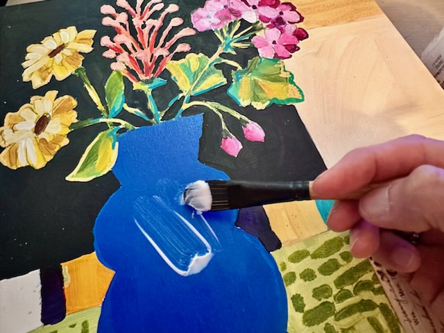 Elizabeth St. Hilaire - painting vase