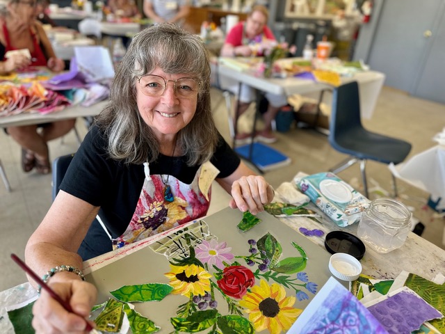 Elizabeth St. Hilaire - Student and her work - smile