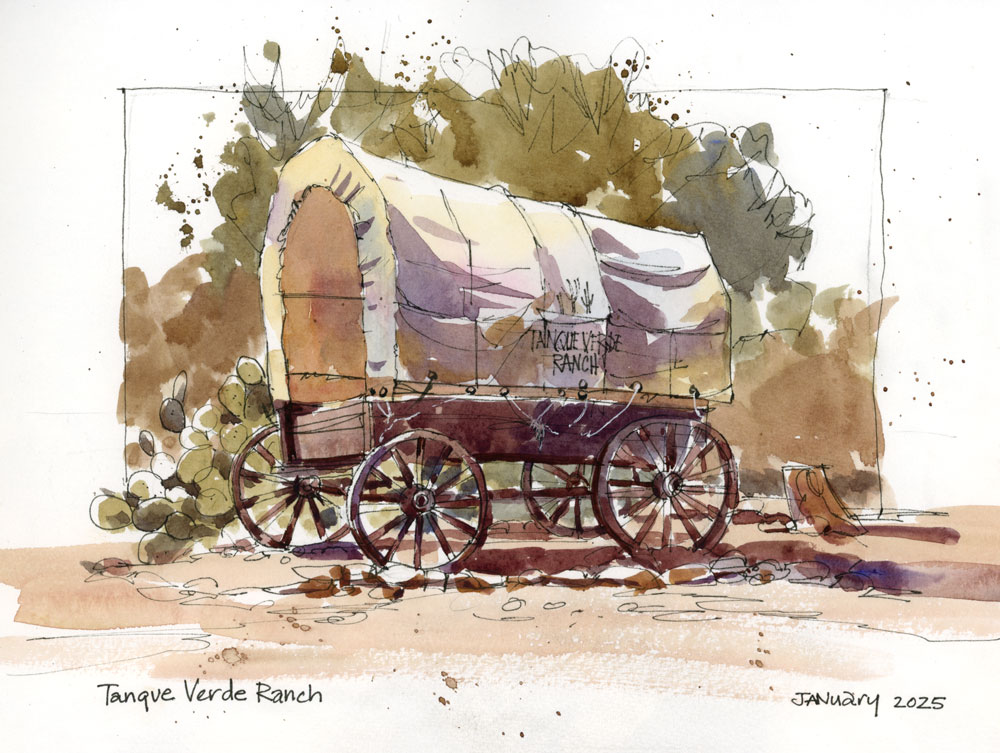 Vibrant Watercolors: Sketching Desert Hues I - Image 2