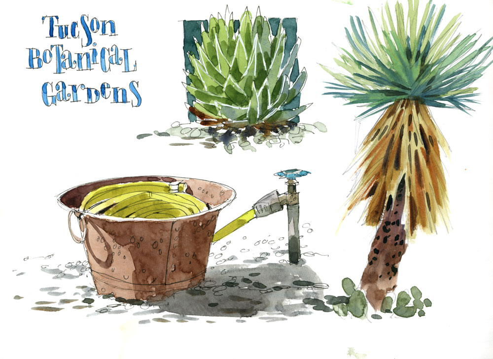 Vibrant Watercolors: Sketching Desert Hues I - Image 5