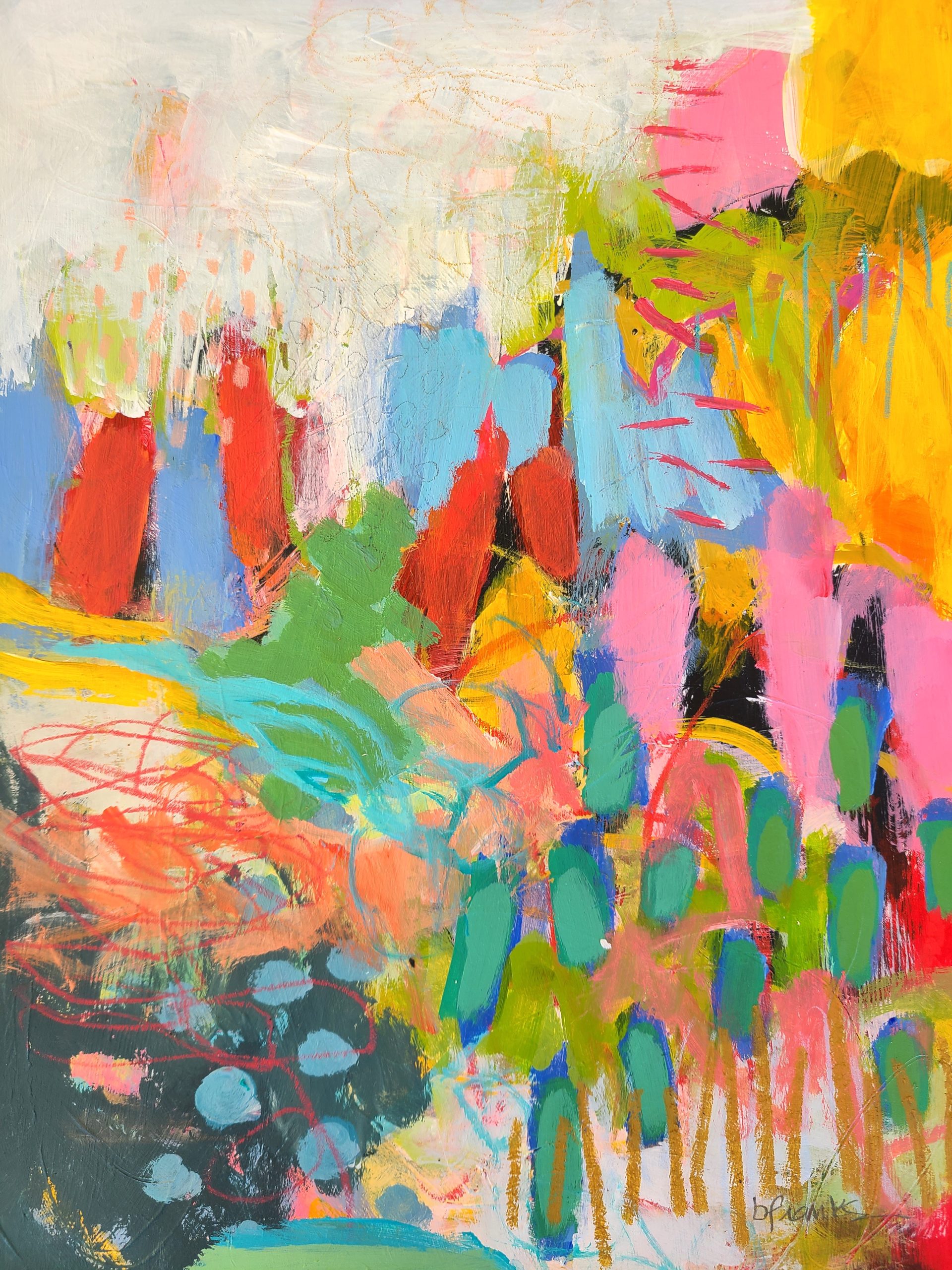 Bloom & Flow: Painting Abstract Fields of Flowers - Image 4