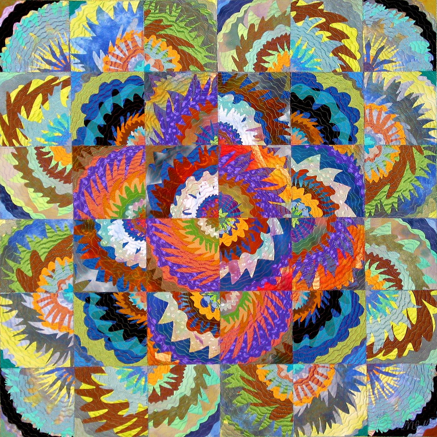 Floral Arrangement: creating fused flower (and sunflower) quilts - Image 4